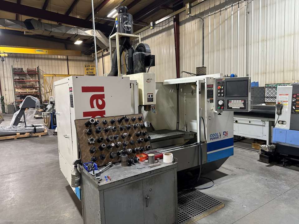 Fadal #VMC4020HT, CNC vertical machining center, Fanuc Control, 40" X, 20" Y, 20" Z, 10000 RPM, 21 automatic - Image 1