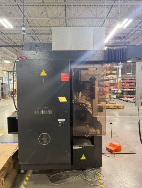 90 Ton, Amada #HFE-M2-8025, CNC hydraulic press brake, 8.4'OA, 82.7" between housing, 7.87" stroke, 16.5" - Image 3