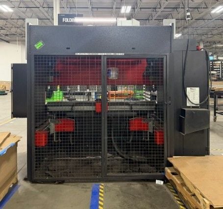 90 Ton, Amada #HFE-M2-8025, CNC hydraulic press brake, 8.4'OA, 82.7" between housing, 7.87" stroke, 16.5" - Image 4