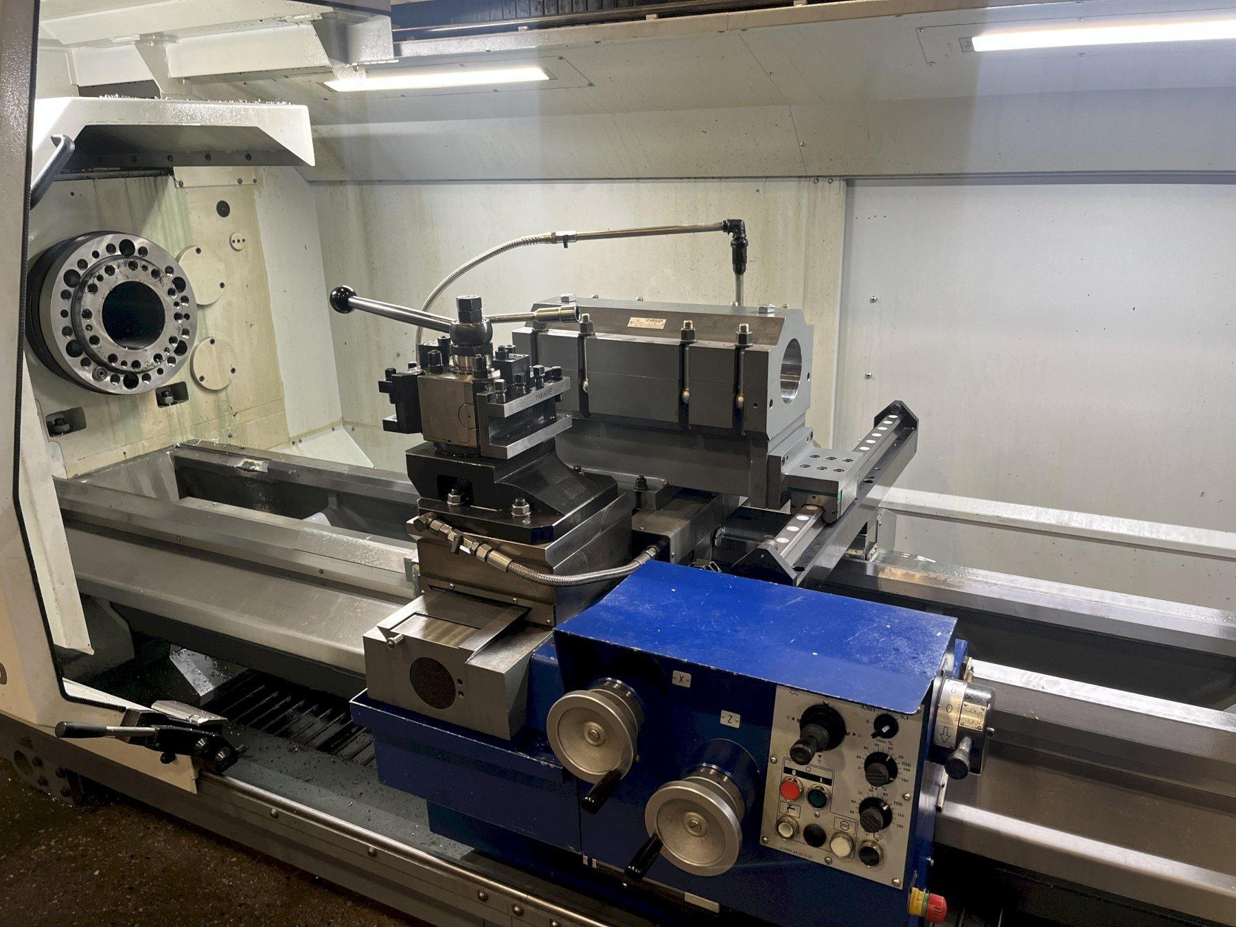 Weiler #E80X4500, flat bed CNC lathe, 34" swing, 20" SOCS, 31" chuck, 4-jaw, 6.5" bore, 177" centers, 48 HP - Image 5
