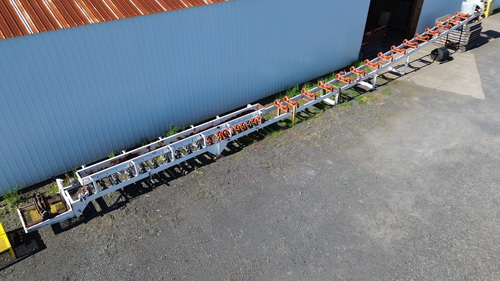Feeder Hopper w/ Conveyor & McLanahan Cross Belt Sampler, 24" wide x 85' long Superior belt conveyor, 15 HP - Image 4