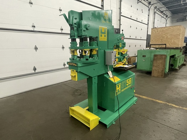 3" x 3" x 3/8" Uni-Hydro #ST56, Ironworker, 56 ton, Super Turret, 10-station, 6" throat, 7 SPM, 1200 psi, 5 - Image 2