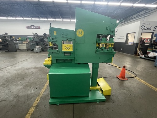 3" x 3" x 3/8" Uni-Hydro #ST56, Ironworker, 56 ton, Super Turret, 10-station, 6" throat, 7 SPM, 1200 psi, 5 - Image 5