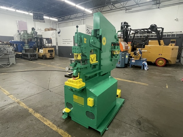 3" x 3" x 3/8" Uni-Hydro #ST56, Ironworker, 56 ton, Super Turret, 10-station, 6" throat, 7 SPM, 1200 psi, 5 - Image 6