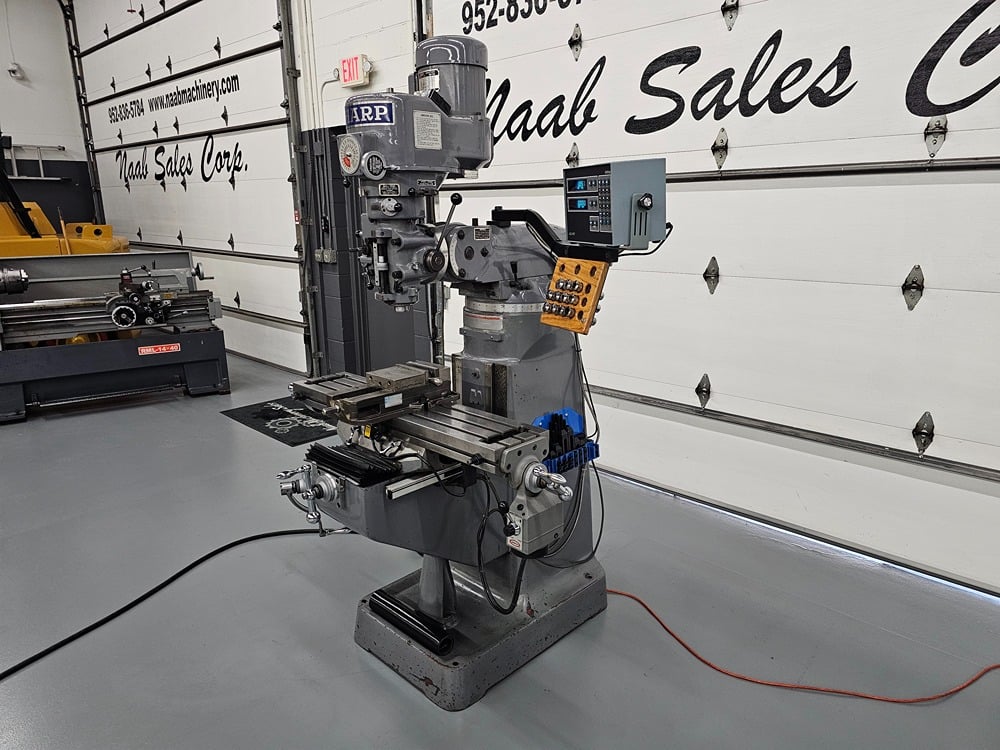 Sharp #LC1-1/2VH, Vertical Knee Mill, 9" x 42" table, 30" X, 12" Y, 16" Z, 5" quill travel, 12" ram travel - Image 8