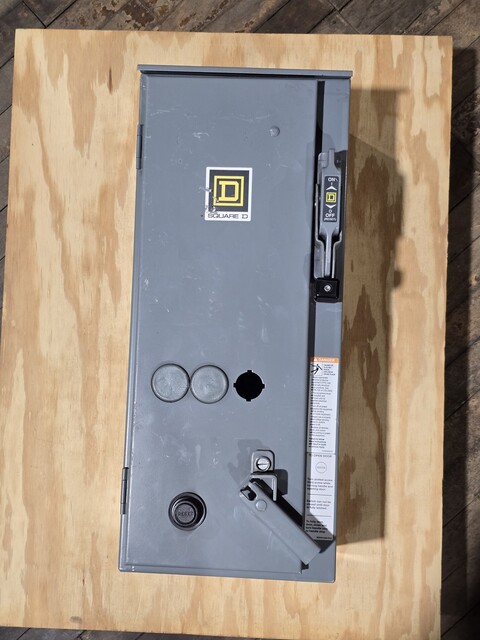 15 Amp. Square D #8539SBA11V06CH308SX1, Combination Motor Starter, 600VAC Nema 12/3R - Image 2