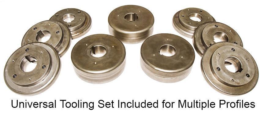 2-1/2" x 2-1/2" x 1/4" Ercolina #CE50H3, angle roll, 50mm diameter, 10 ton, 9 RPM, w/ tooling - Image 8