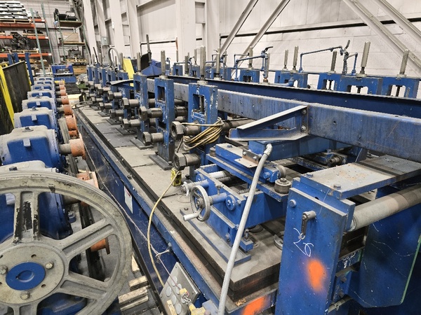 15 Stand, Bradbury Rollformer, 3" spindle, 19" roll, 8-12" centers - Image 1