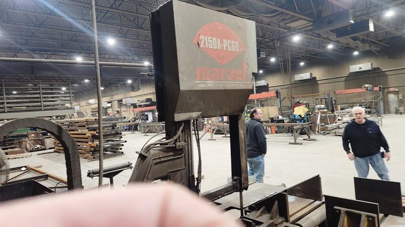 20" x 25" Marvel #2150A-PC2, tilt frame band saw, 17' 6" x 1.25" blade, Marvel PC-2 controls, 2008 - Image 4