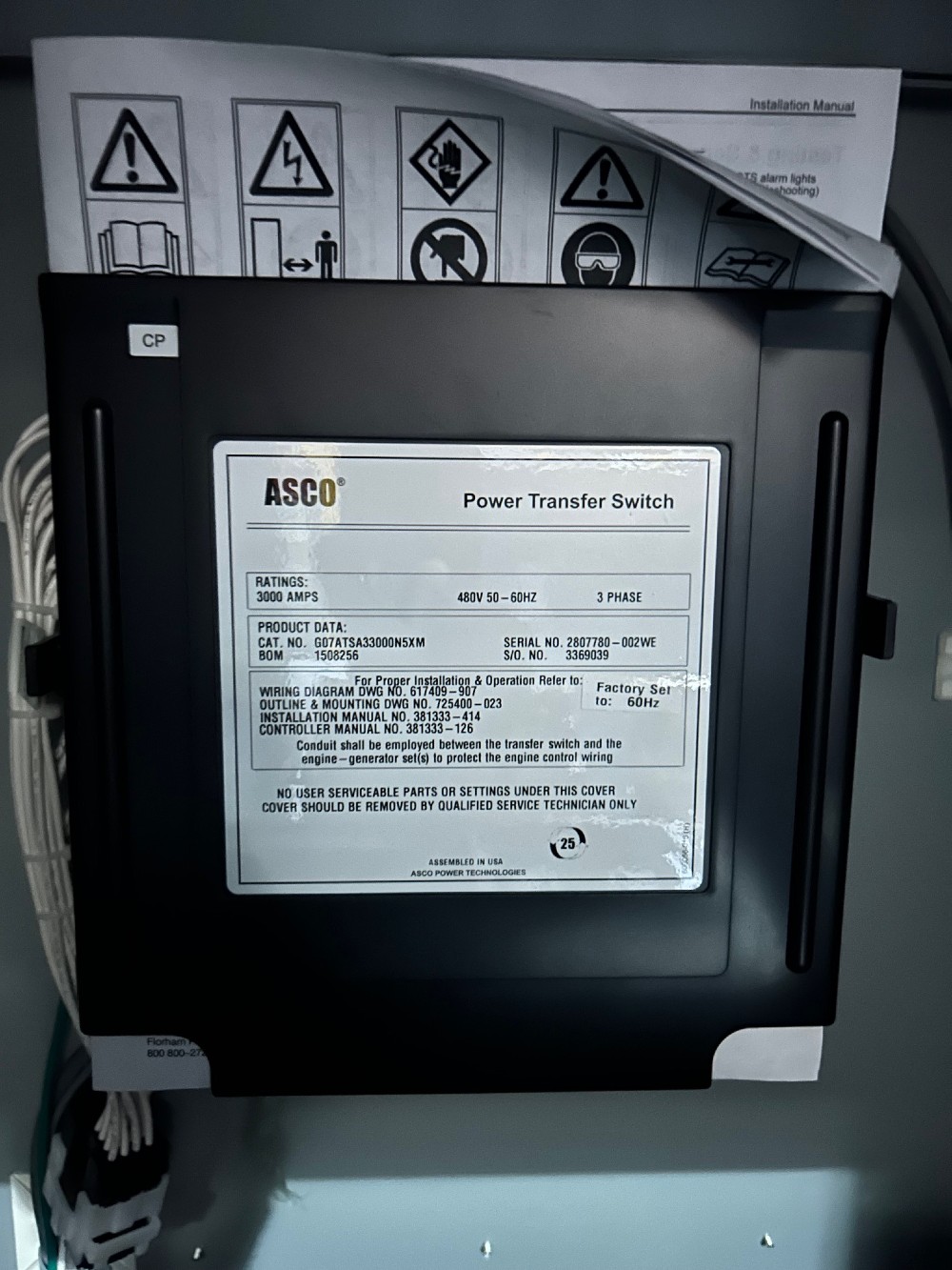 3000 Amp. ASCO 7000 Series, 480 Volt, NEMA (2 available) - Image 3