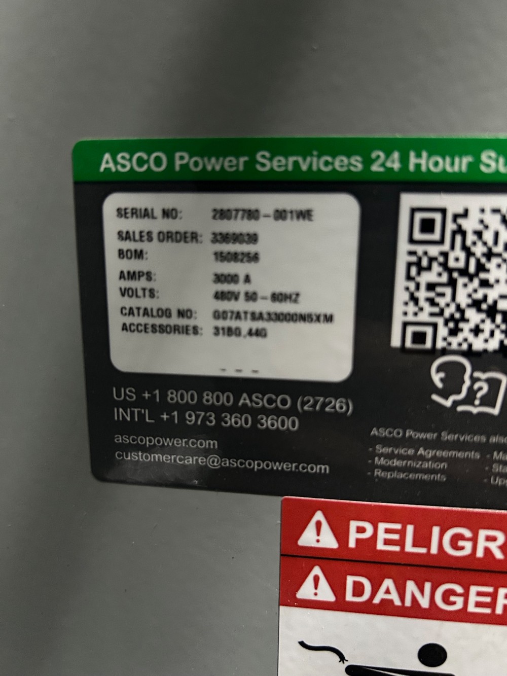 3000 Amp. ASCO 7000 Series, 480 Volt, NEMA (2 available) - Image 7