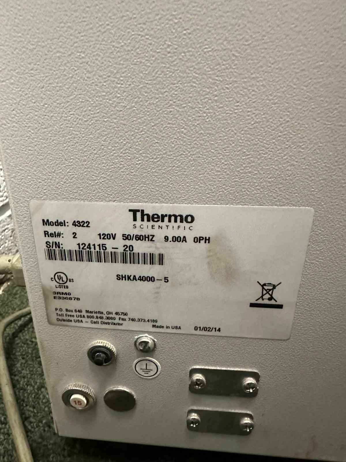 Thermo Scientific #4322, Incubator Shaker, 9 amps, 120 Volt, 50/60 Hz, 2014 - Image 3