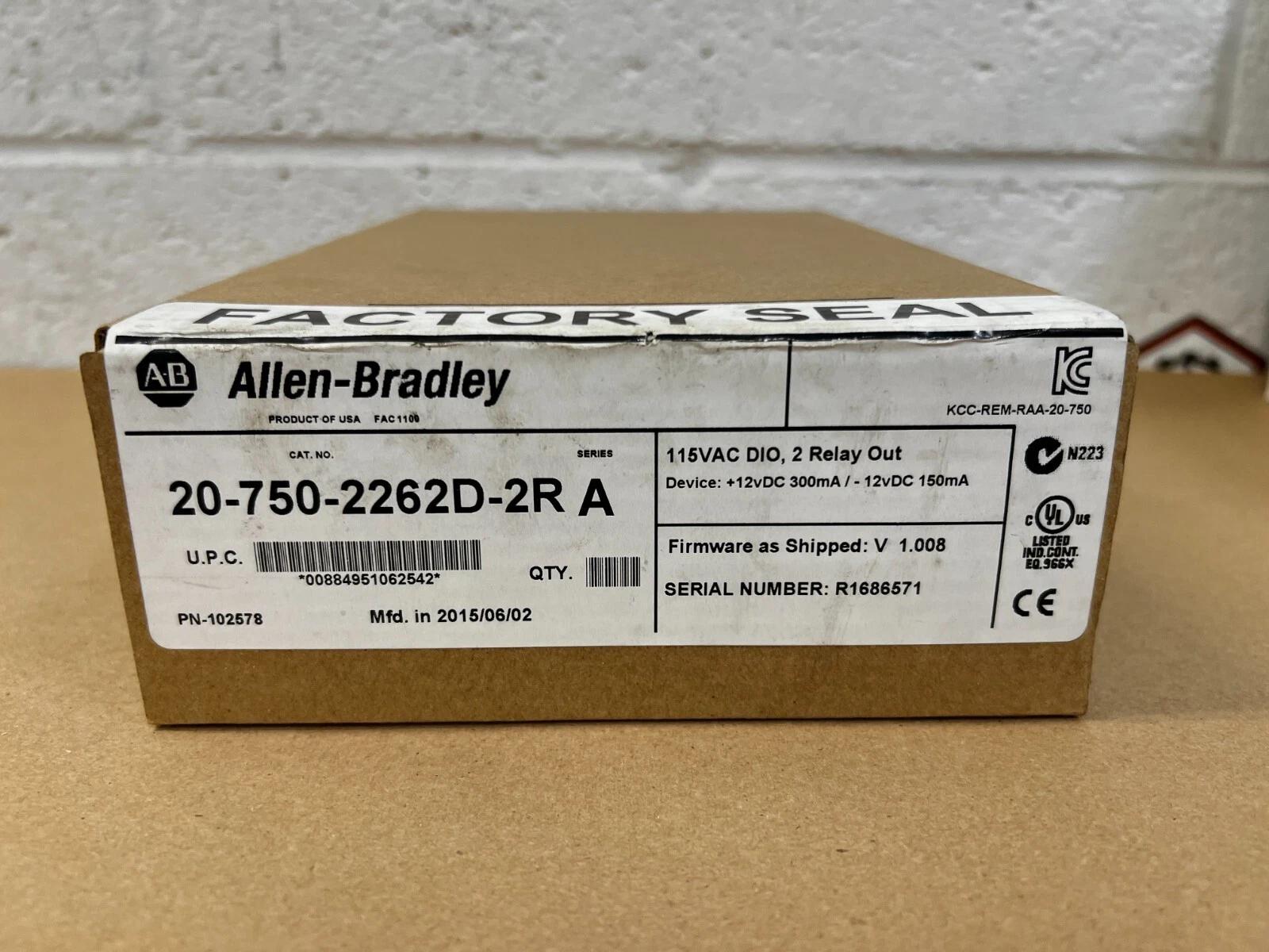 Allen-Bradley #20-750-2262D-2R, PowerFlex 750 Series I/O Module, 115 VAC digital inputs, 2 relay outputs - Image 4