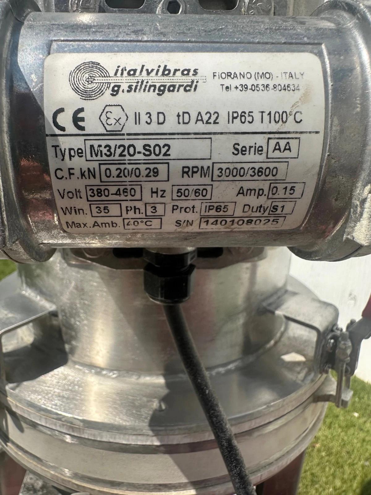 Acrison #406-5-10-170-00-BC/2, Volumetric Feeder, 1/4 HP Marathon Motor @ 1725 RPM, stainless steel hopper - Image 3