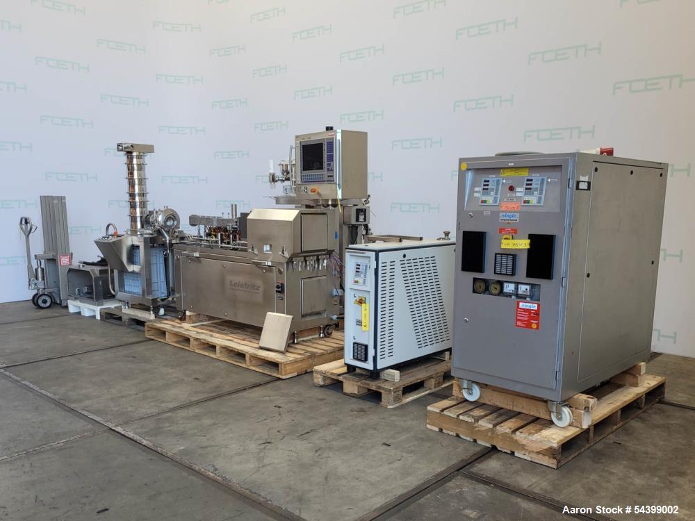 0.7" Leistritz #ZSE-18-PH-40D, twin screw pharma extruder system, 40:1 L/D, 600 RPM, 6.3 HP, w/ K-Tron - Image 2