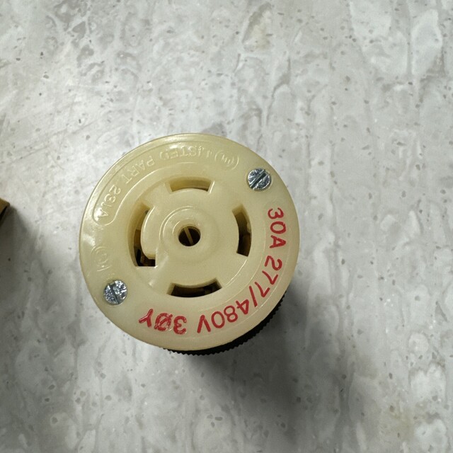 Hubbell #HBL2823, Twist-lock Connector Body, 277/480 VAC, 30A, L22-30R, 4P, 5W - Image 5