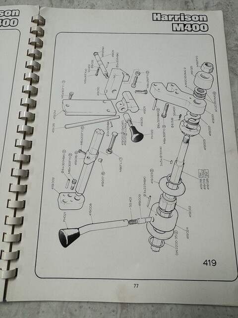 OME Harrison M400 16.5 & #034; Swing Lathe Owner Operator Instruction & Service Manual - Image 3