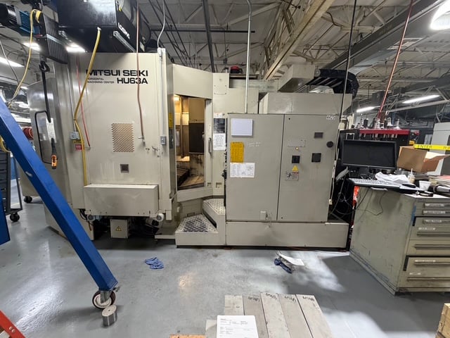 Mitsui-Seiki #HU63A, horizontal machining center, 35" X, 31" Y, 31" Z, 10000 RPM, 40 HP, 120 automatic tool - Image 1