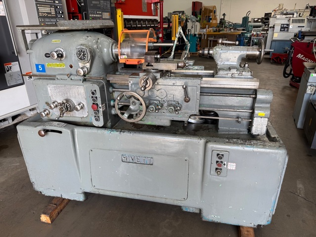 12-1/2" x 20" Rivett #1020S, Tool Room Lathe, 7" swing over cross slide, 3600 RPM, 5 HP, tailstock - Image 1