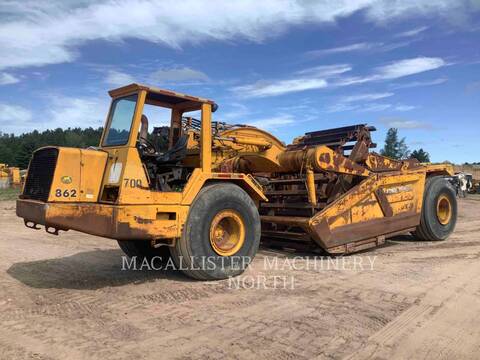 Deere & Co 862, Wheel Tractor Scraper, 6829 hours, S/N: T00862X708065, 1985 - Image 1