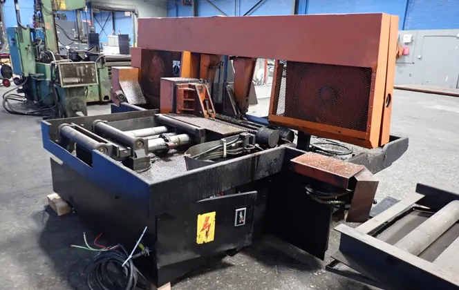 20" x 20" Amada #HFA-20S, Horizontal Band Saw, w/Roller Conveyor - Image 10