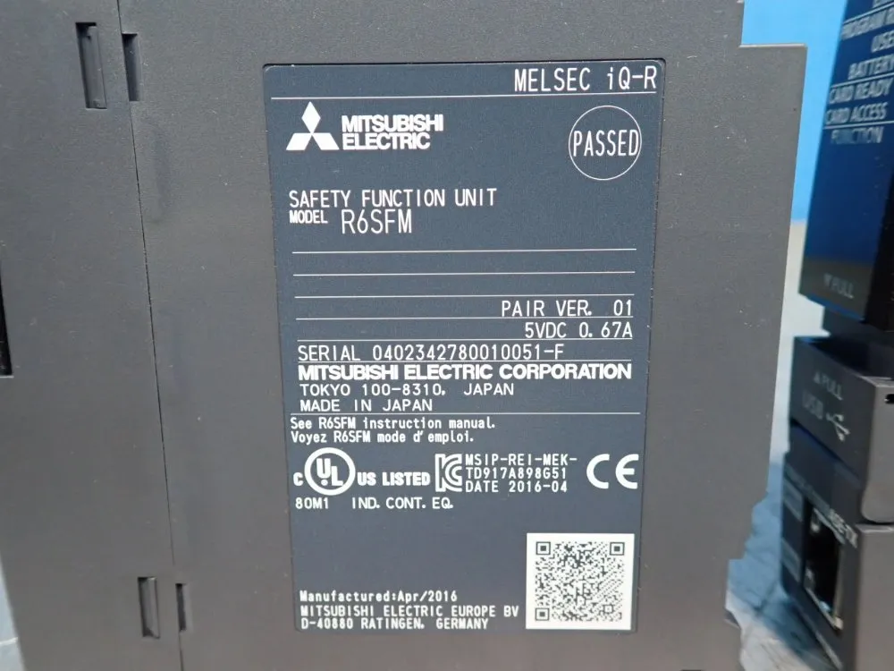 Mitsubishi #R16SFCPU-Set, Programmable Controller, 5 VDC, New, 2016 - Image 3