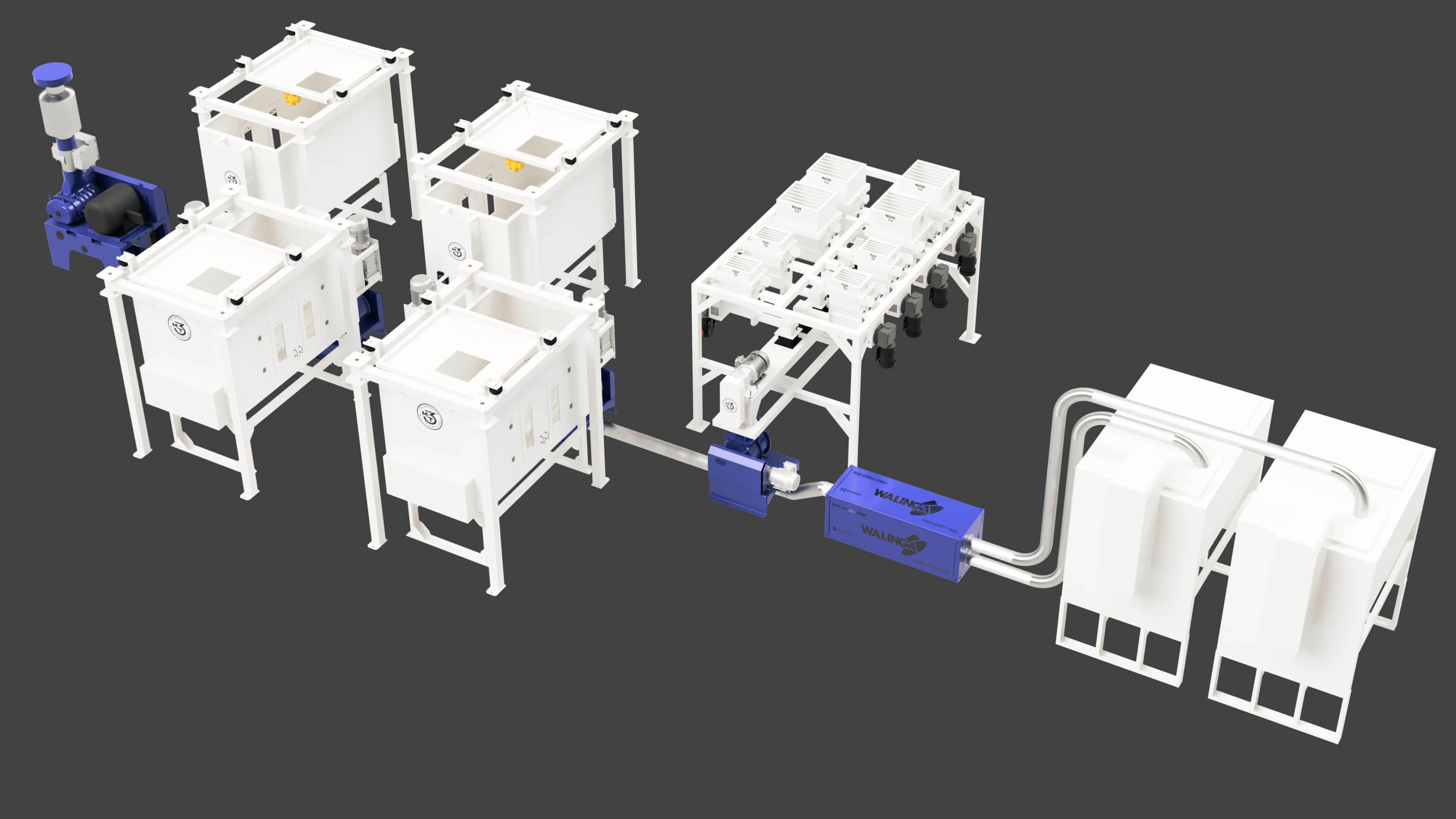 loss-in-weight & gain-in-weight batch metering system, 3MT #PSM, Multi-Ingredient Pellet Production - Custom - Image 10
