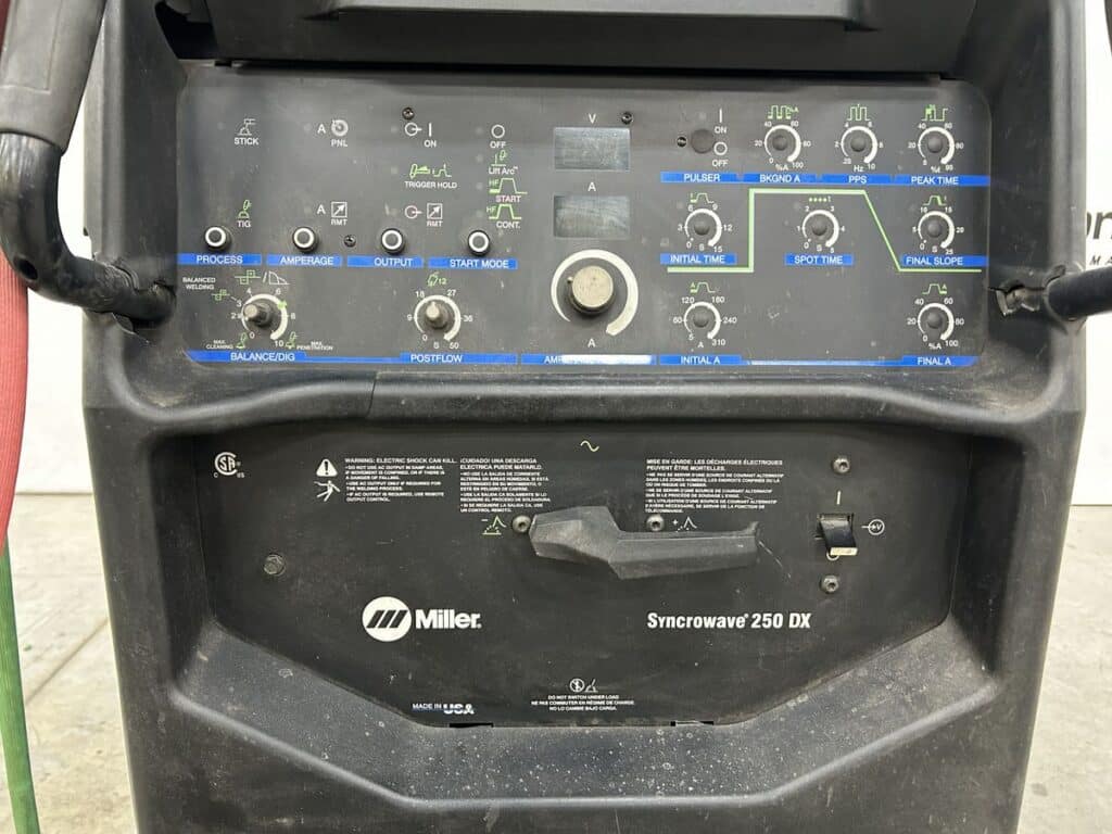 Miller #Syncrowave-250DX, AC/DC tig welder with Miller Coolmate 3 coolant system, tig torch - Image 8