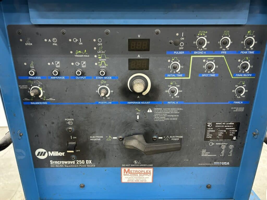 Miller #Syncrowave-250DX, AC/DC tig /stick welder, 1 phase, Miller Coolmate 3 coolant system - Image 5