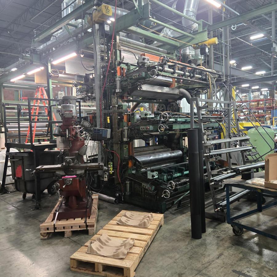 Wolverine, 6-Color Flexo Stack Press, 68" wide, 60" unwind diameter, 25" print cylinders, 50" repeat, 60" - Image 2