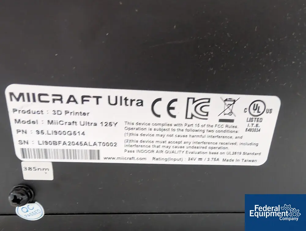 MiiCraft Ultra #125Y, 3D Printer - Image 2