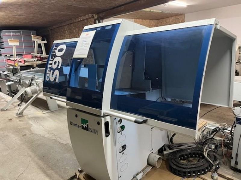 3/4" x 1" Dimter #S90, Optimizing Cut-Off Saw, 9" max. width, 4" thickness, 20.5" blade diameter, 10 HP arbor - Image 1