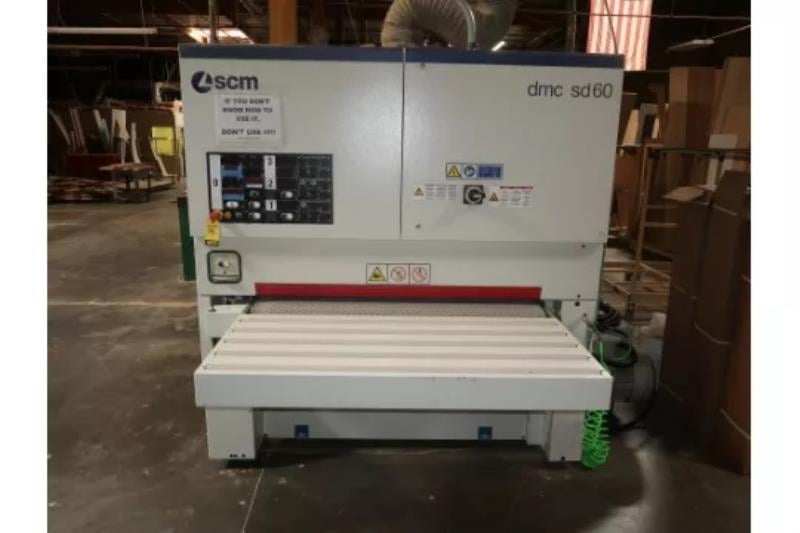 DMC/SCM #SD60, 2-Head Wide Belt Sander, 2 HP, 12-60 FPM, Logic 50K electronic programmer, 480 Volt, 2019 - Image 1