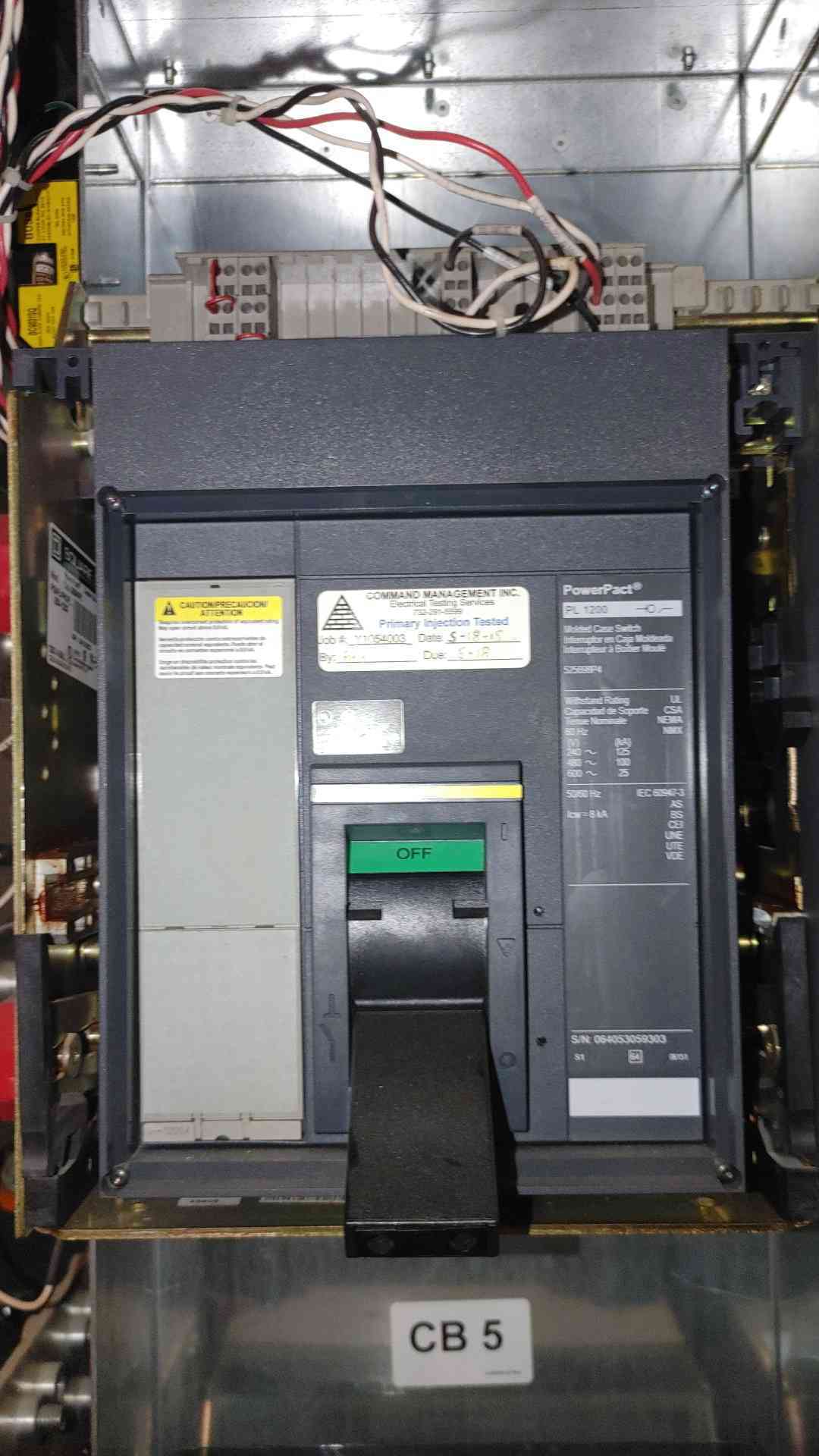 Square D PowerPact #PL1200, Molded Case Switch Breaker (12 available) - Image 1
