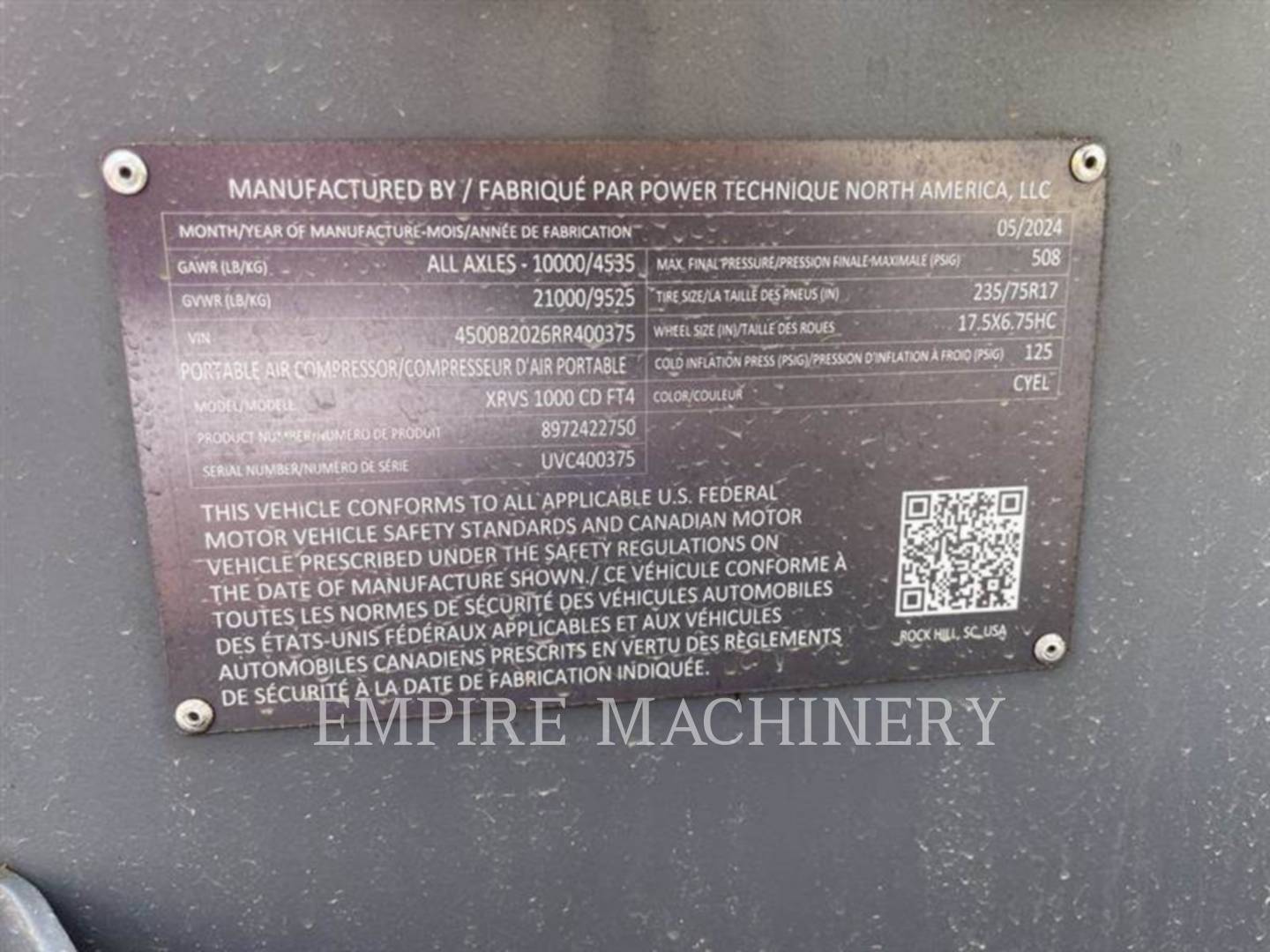 Atlas-Copco XRVS1000CD, 352 hours, S/N: UVC400375, 2024 - Image 5