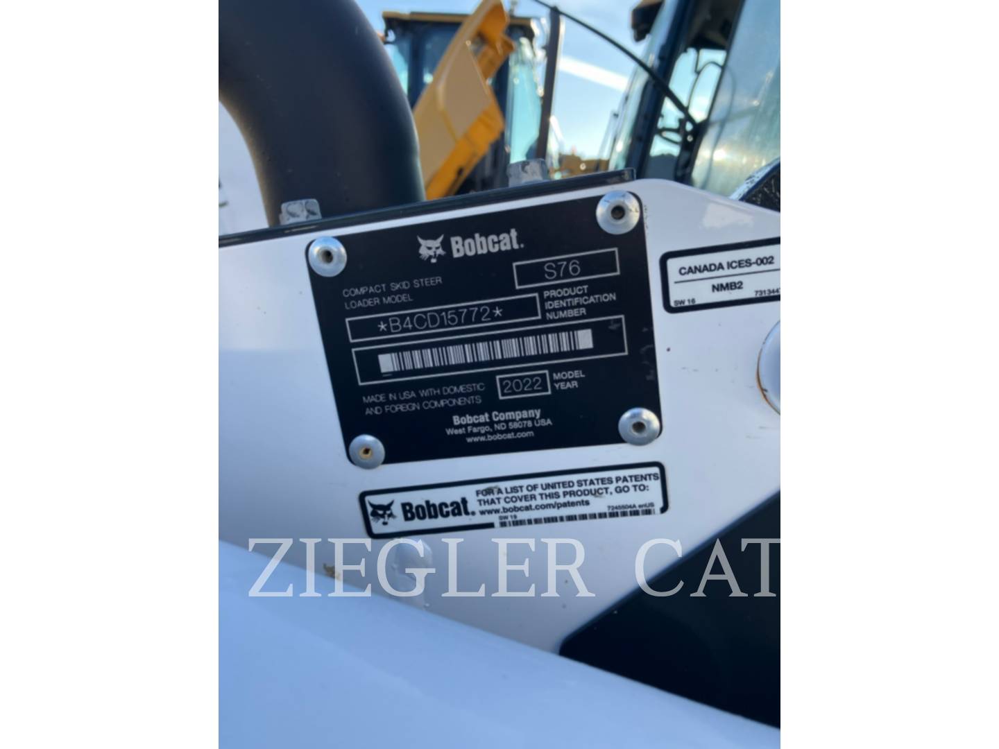 Bobcat S76, Skid Steer Loader, 274 hours, S/N: B4CD15772, 2022 - Image 6