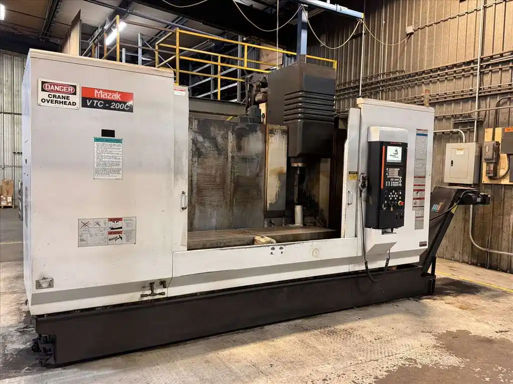 Mazak #VTC-200C, CNC vertical machining center, Mazatrol 640MN, 65" X, 20.1" Y, 20" Z, 12000 RPM, 24 - Image 1