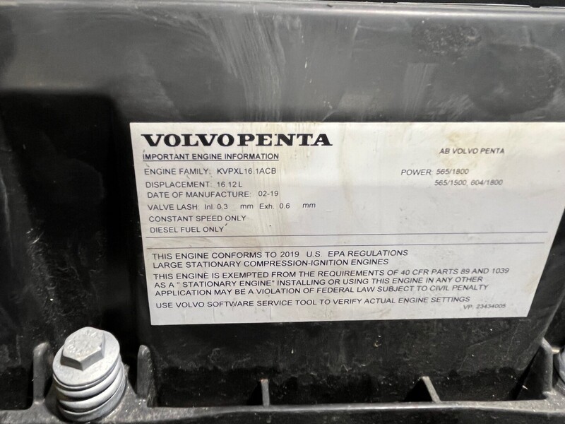 500 KW Kohler #500REOZVC, Diesel Generator Set, 810 HP Volvo Penta engine, 1800 RPM, 347/600 Volts, 3PH, 2019 - Image 5