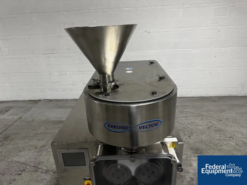 Freund-Vector #TFC-220, Pilot Scale Roll Compactor/Granulator, Stainless Steel, 20kg/hr, 7.9" diameter x - Image 6