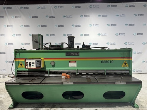 1/4" X 10' Accurshear #625010, Hydraulic Shear, 23 SPM, 20 HP, 36" Back Gauge, 1995 - Image 1