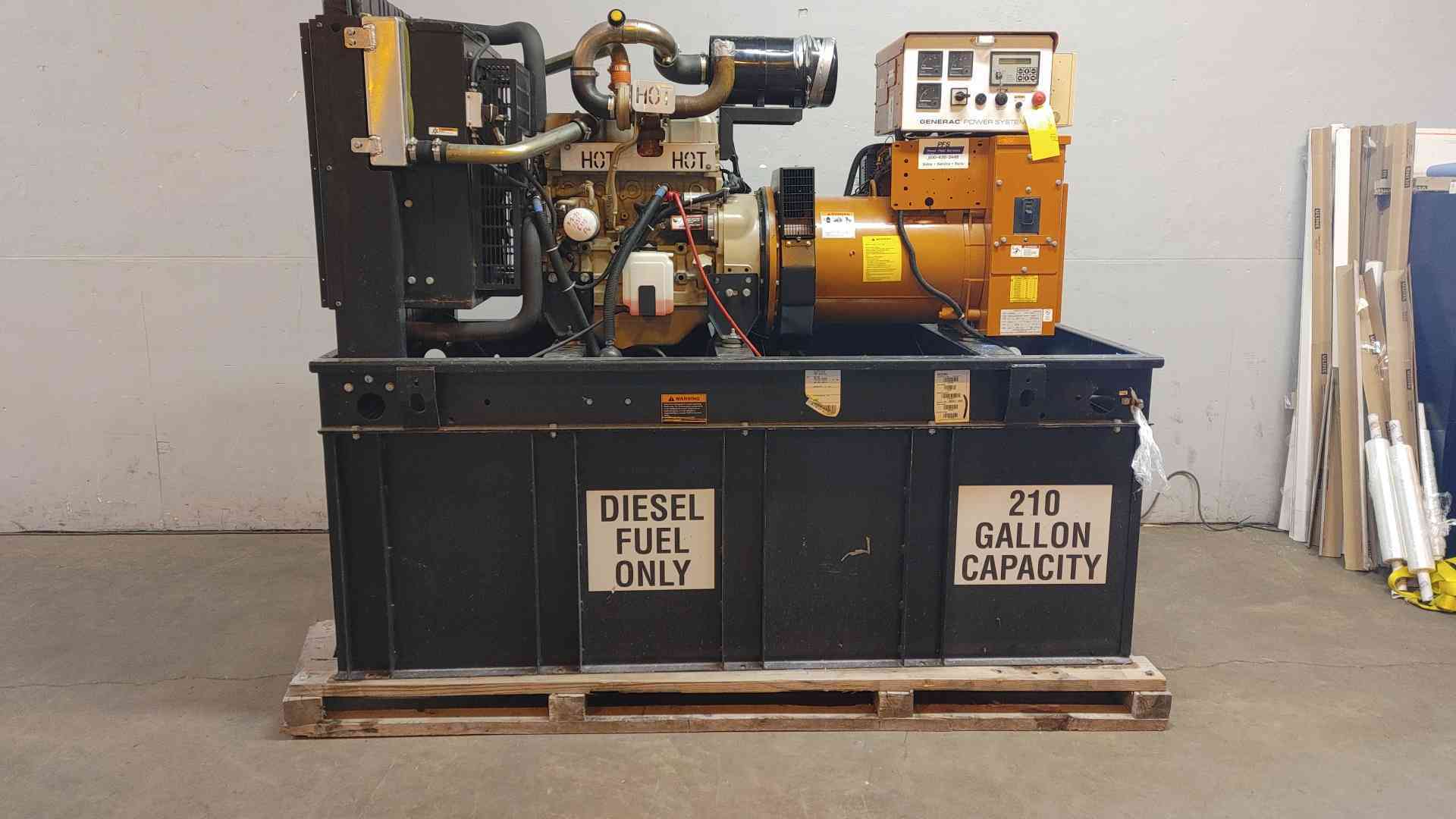 60 KW Generac #6237530200, Generator, John Deere Diesel #9E9896, 1Ph, 1649 Hrs, 2006 - Image 2