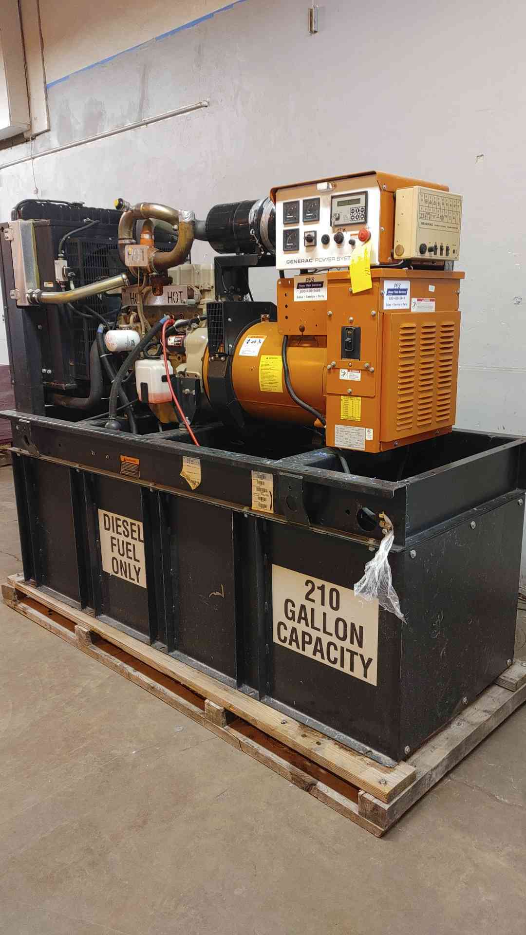 60 KW Generac #6237530200, Generator, John Deere Diesel #9E9896, 1Ph, 1649 Hrs, 2006 - Image 3