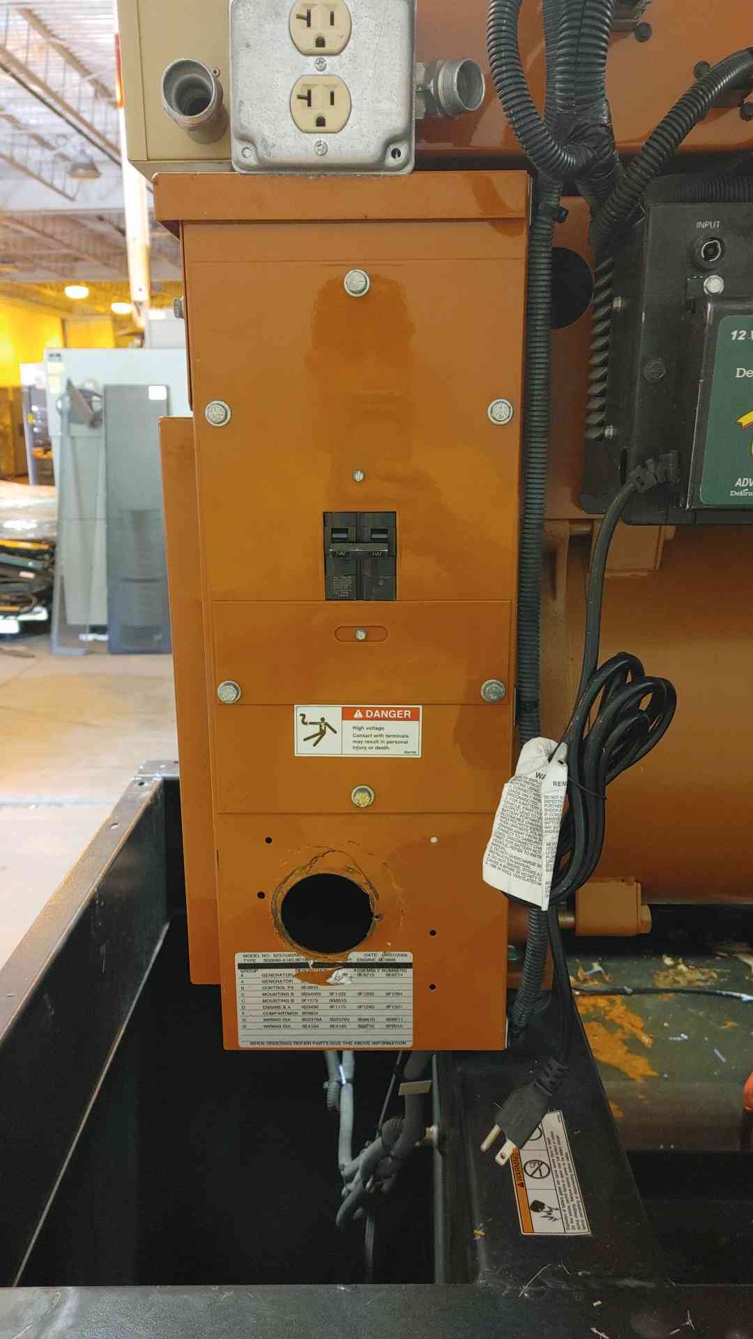 60 KW Generac #6237530200, Generator, John Deere Diesel #9E9896, 1Ph, 1649 Hrs, 2006 - Image 10