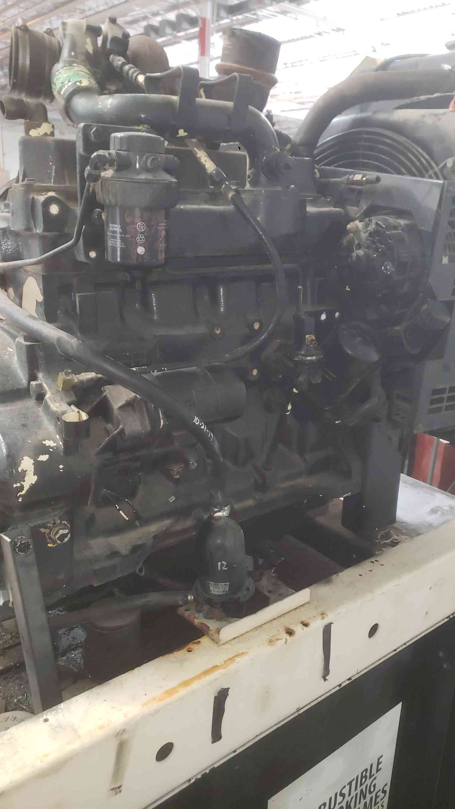 John Deere #4039, Diesel Engine, Frame w/ 210 gal Fuel Tank, AS IS - Image 7