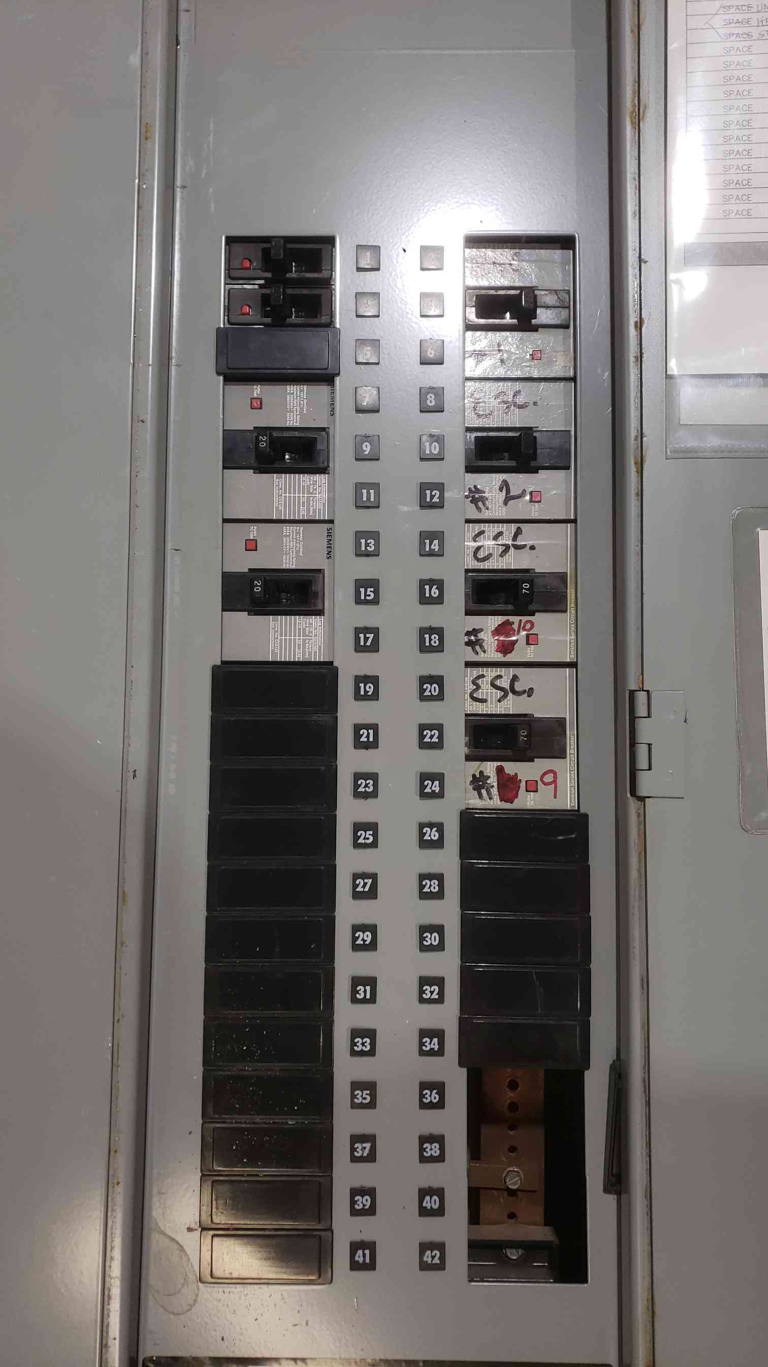 400 Amp. Siemens #Sentron-Series, Panelboard, 480/277 Volts, 3PH, 4W, Breaker, 2001 - Image 7