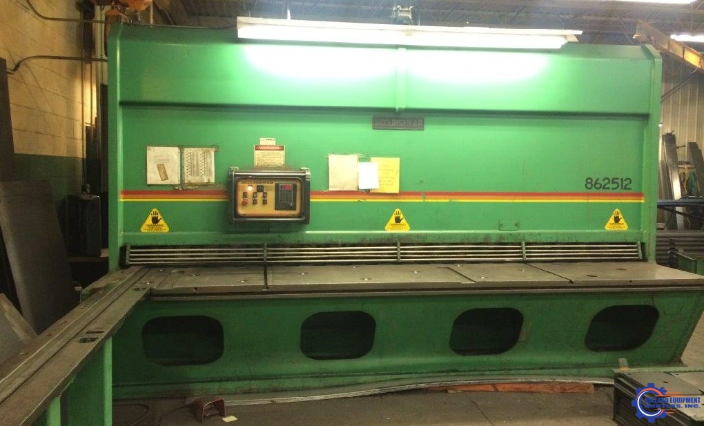 5/8" x 12' Accurshear #862512, hydraulic, 50 HP, 10' sq.arm, 48" BG Control, hand slots, #1940 - Image 1