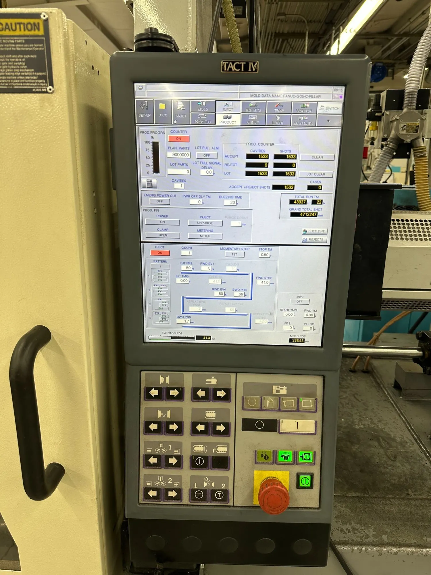 123 Ton, 6.1 oz., Nissei #FNX110IIIA-18A, hybrid horizontal injection molder, 18.1" x 18.1" tie bar spacing - Image 6