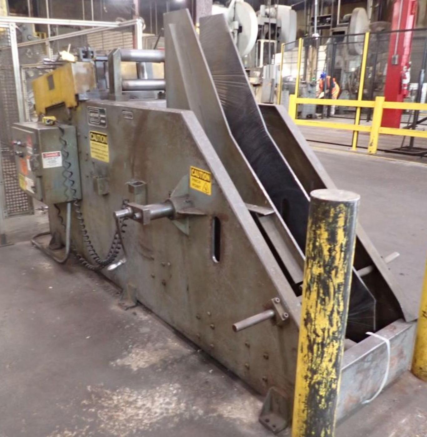 10000 lb. Jaybird, coil cradle & straightener, 12" x .187" stock, 60" outside dimension, 7-roll straightener - Image 1
