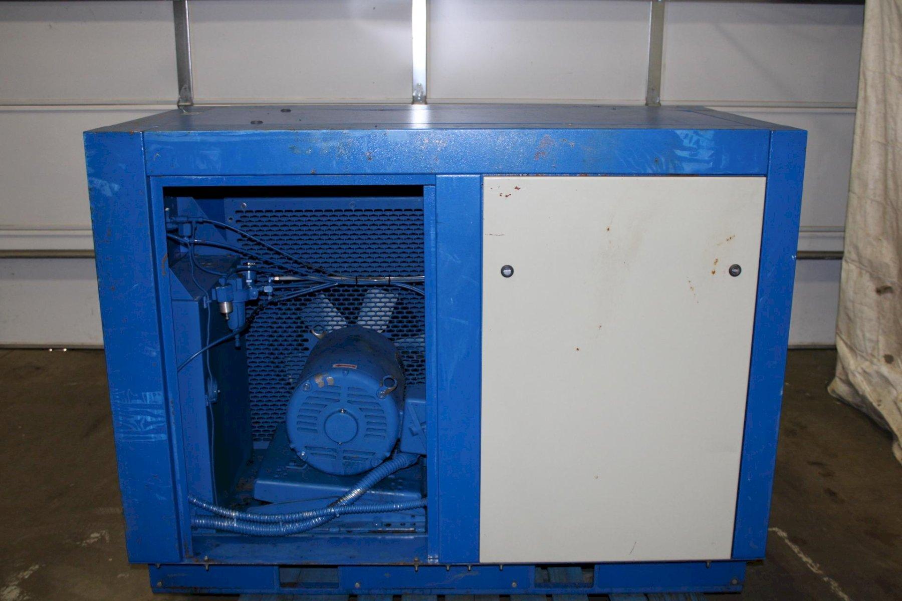 20 HP Quincy #QSB-20, rotary screw/ sliding vane air compressor, 86 cfm, 115 psig, air cooled, 2005 - Image 3