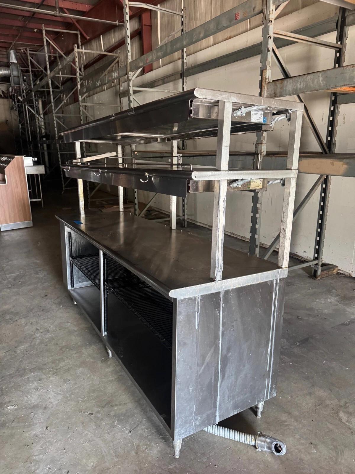 Marshall Air Systems #170525B208, Hot Food Warming Rack & Work Station/Stainless Steel Table, 208 Volt - Image 3